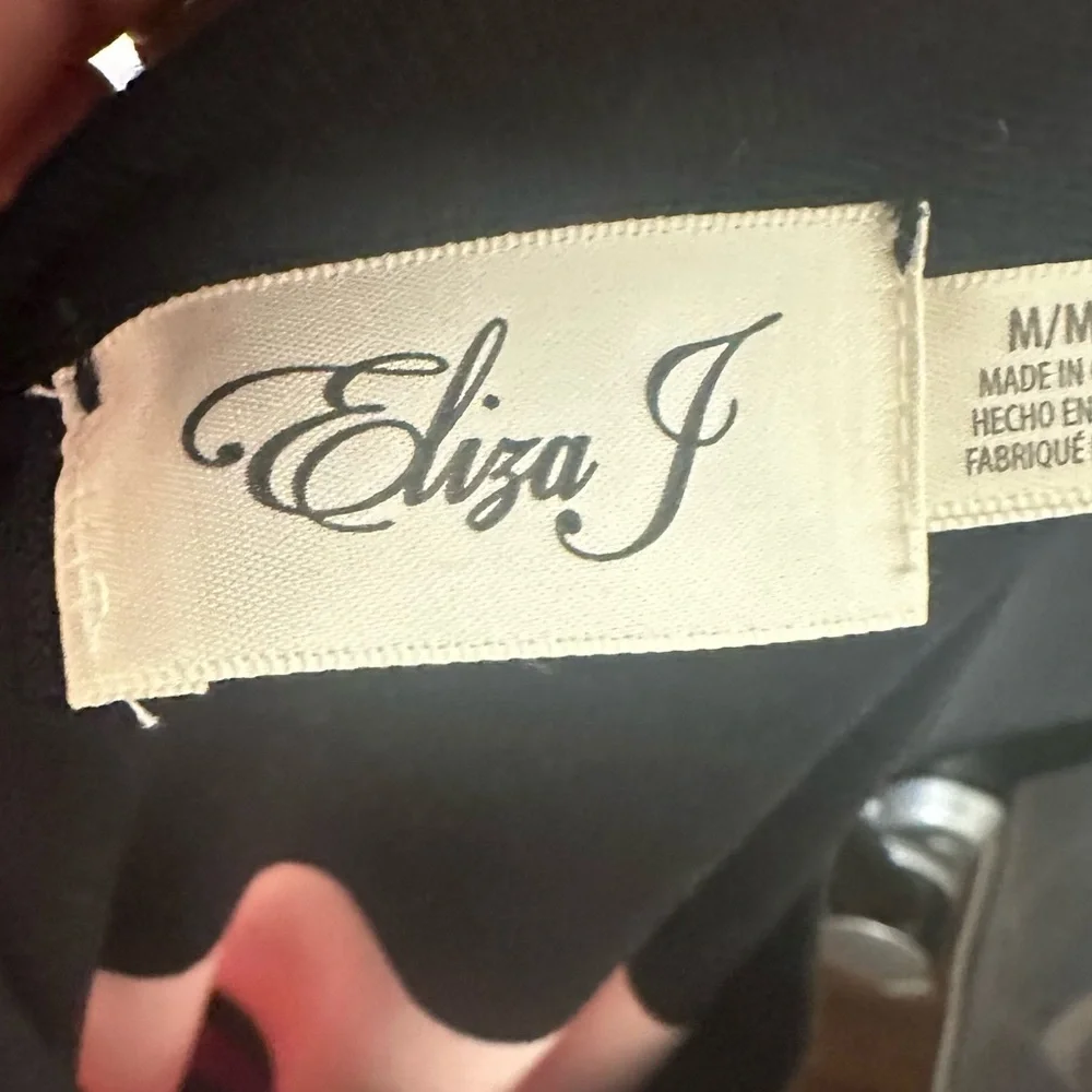 Eliza J Multicolor Striped Long Sleeve Dress - Picture 4 of 4